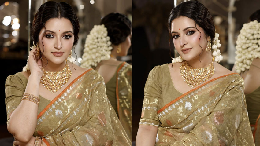 মায়ের শাড়ি দিয়ে বৈশাখের জামা বানাতাম: পরীমণি